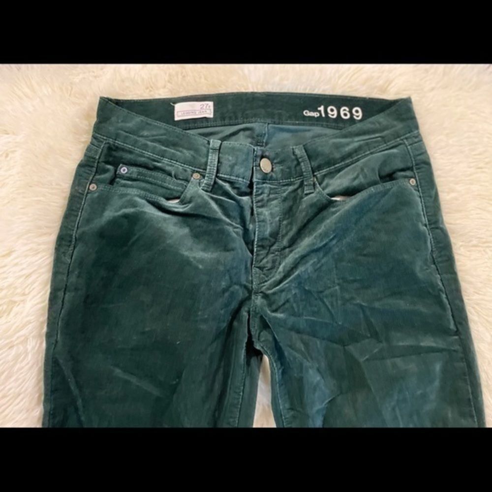 EUC Dark Corduroy Gap legging jeans size 27 - Picture 3 of 9